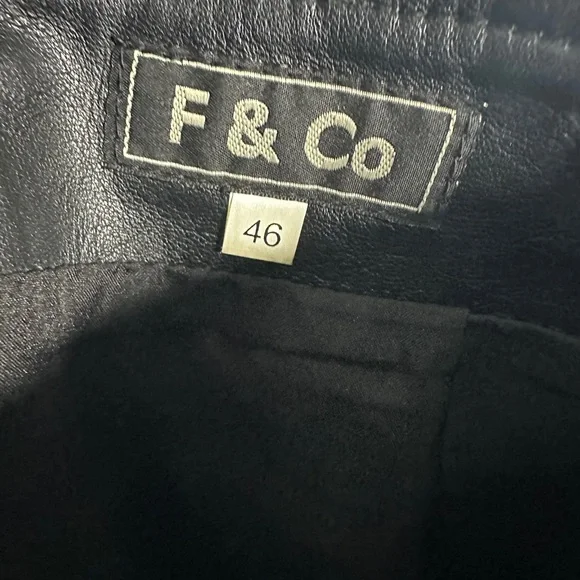 Chic Black genuine Leather Pencil Skirt size M/L Great condition - Picture 7 of 9